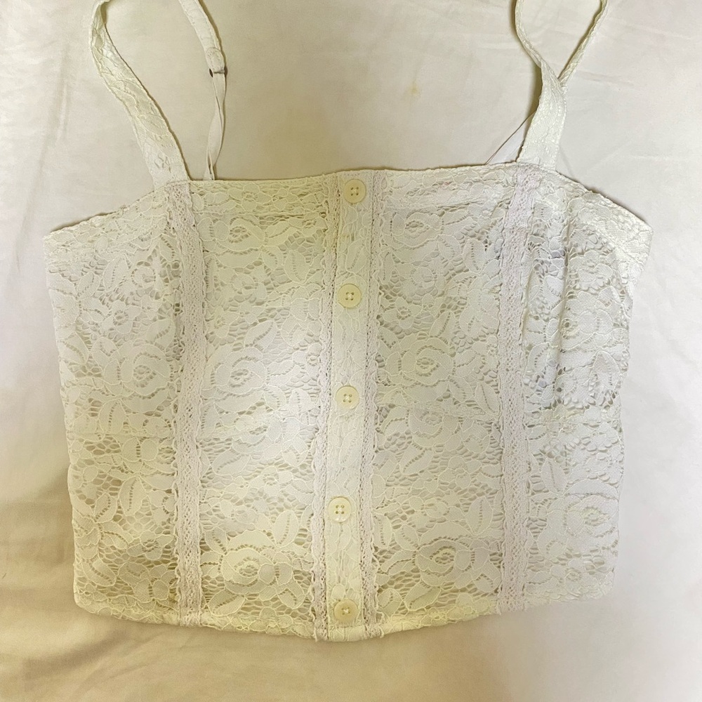 White spaghetti strap shirt